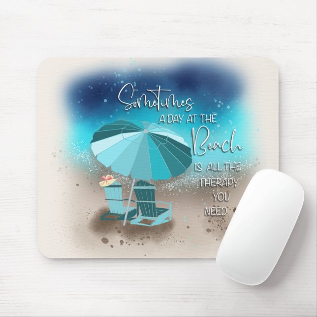 Soothing Beach Therapy  Mouse Pad (With Mouse)