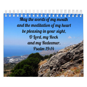 Soothing Bible Verses Custom Christian Calendar