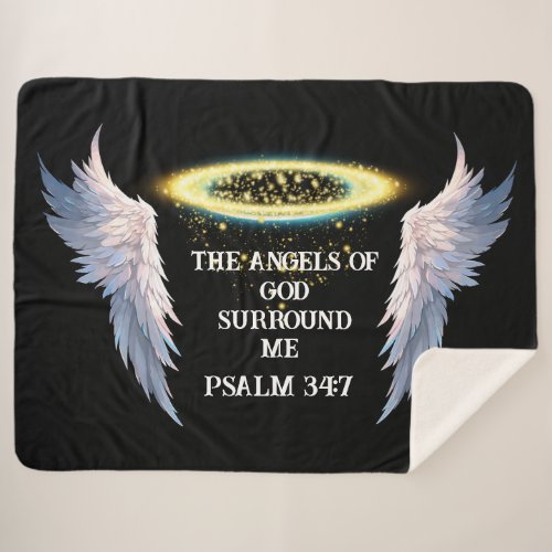 Soothing Christian Faith Inspiration Sherpa Blanket