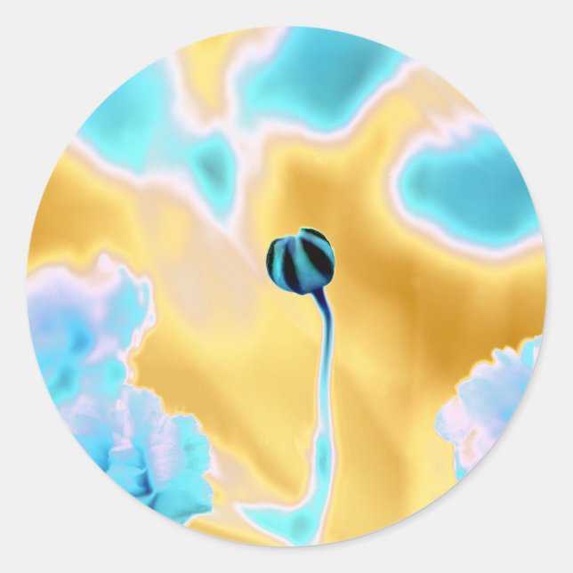 Soothing Colors Flower Print Sticker (Front)