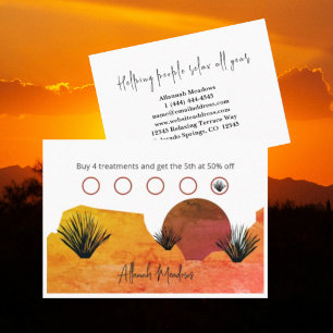 Soothing Desert Moon Meditation  Loyalty Card