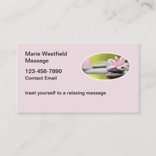 Soothing Massage Business Cards New Design