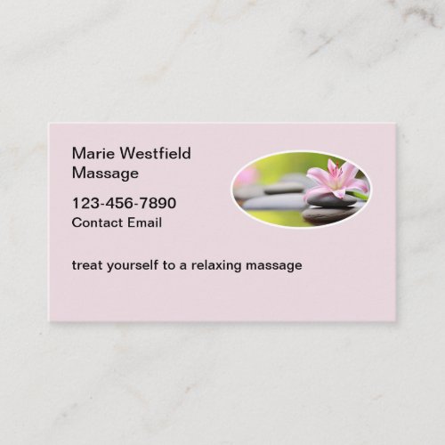 Soothing Massage Business Cards New  Design