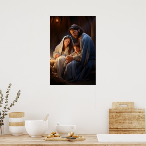 Soothing Nativity Representation Poster