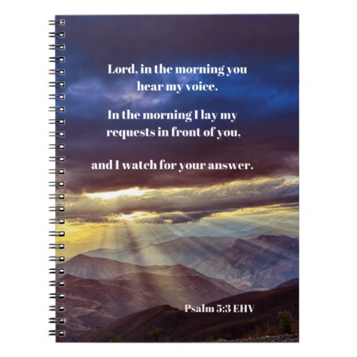 Soothing Psalms Bible Verse Notebook
