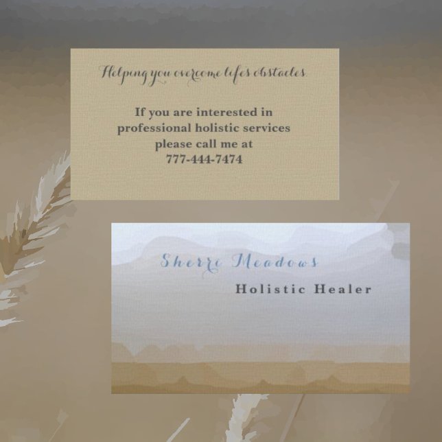 Soothing Watercolor Business Card (Creator Uploaded)