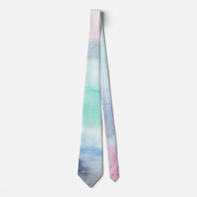 Soothing Watercolor Neck Tie (Front)