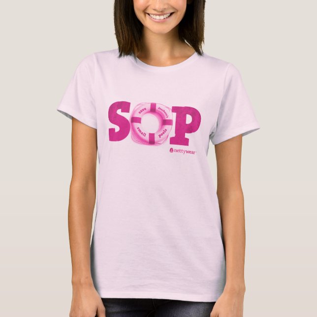 SOP Save Our Dearborn Pools Ladies SE Pink T-Shirt (Front)
