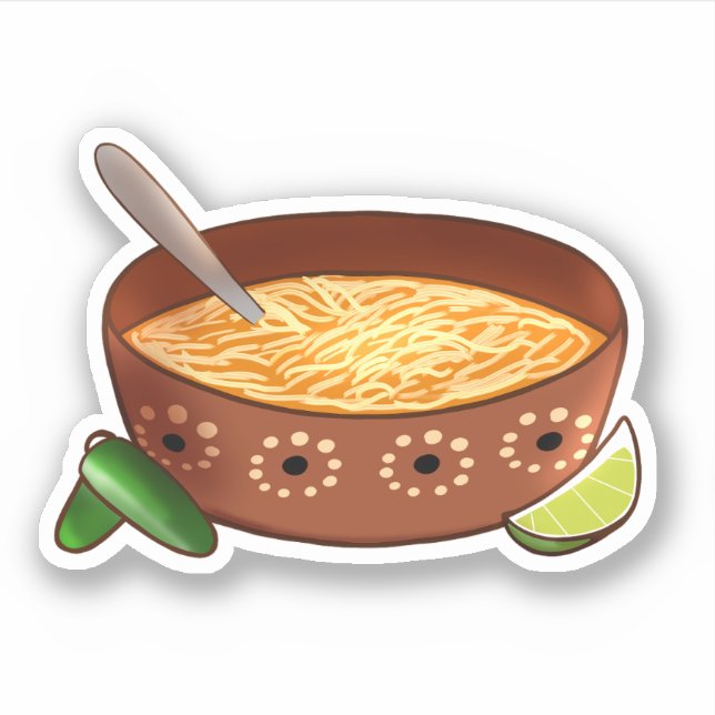 Sopa De Fideo  Sticker (Front)