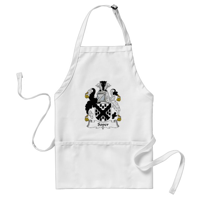 Soper Family Crest Adult Apron (Front)