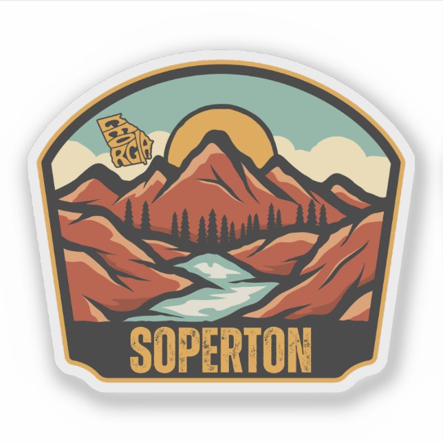 Soperton, Georgia Sticker (Front)