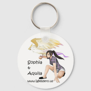 Sophia and Aquila - from Wielders book series Keychain