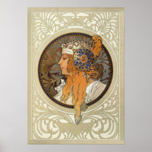 Sophia by Alphonse Mucha Art Nouveau Portrait Poster