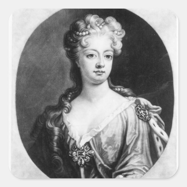 Sophia Dorothea, Queen of Prussia Square Sticker (Front)