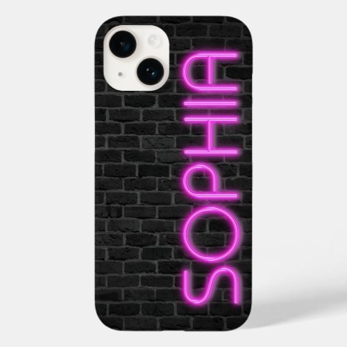 SOPHIA In PINK Neon Lights  Case_Mate iPhone 14 Case