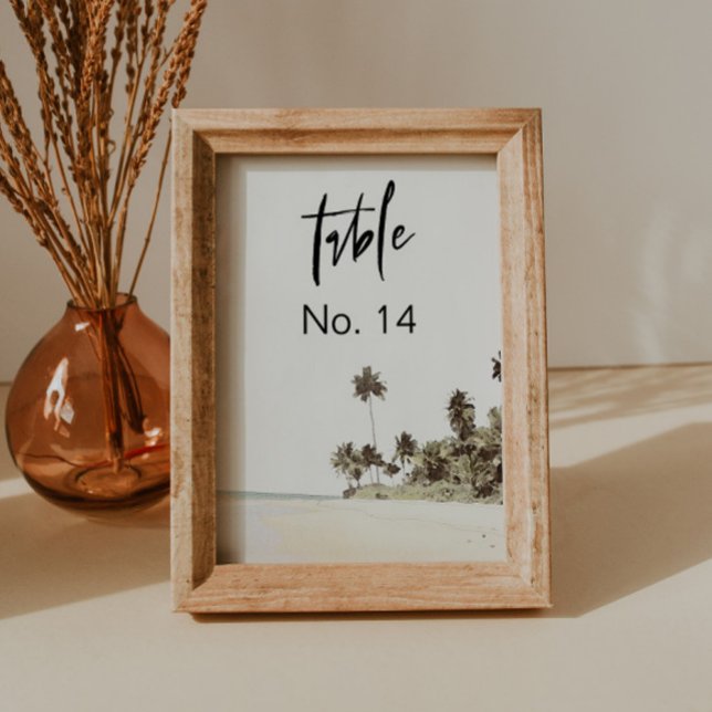 SOPHIA | Island Beach Tropical Palm Table Number (Creator Uploaded)