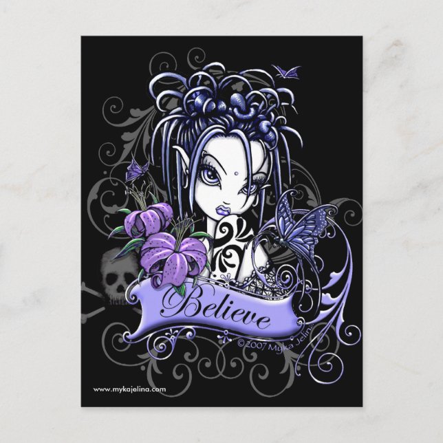 Sophia Lilly Believe Butterfly Fairy Postcard (Front)