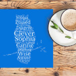 Sophia Name Cloud Customizable Poster
