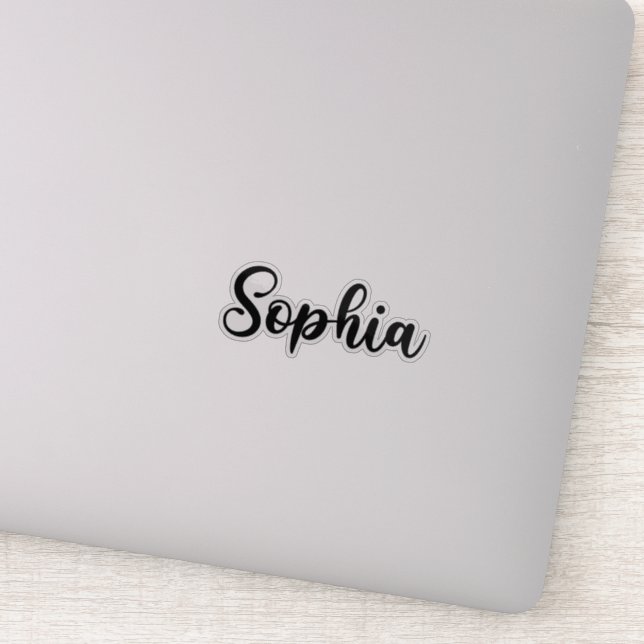 Sophia Name - Handwritten Calligraphy Sticker (Detail)