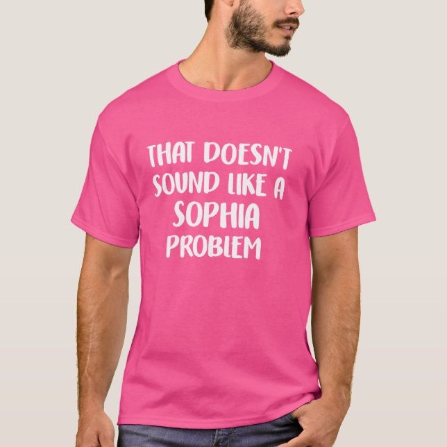 SOPHIA Personalized Cute Flower Girls SOPHIA Name T-Shirt (Front)