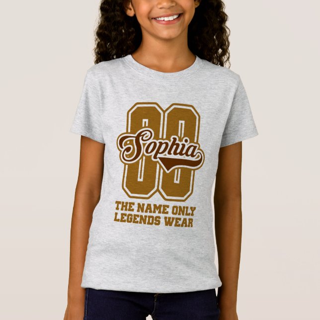 Sophia Personalized Name, Sophia Customized Name  T-Shirt (Front)