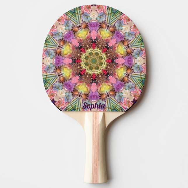 SOPHIA ~ PRETTY MIXTURE of SHADES ~  Ping Pong Paddle (Front)