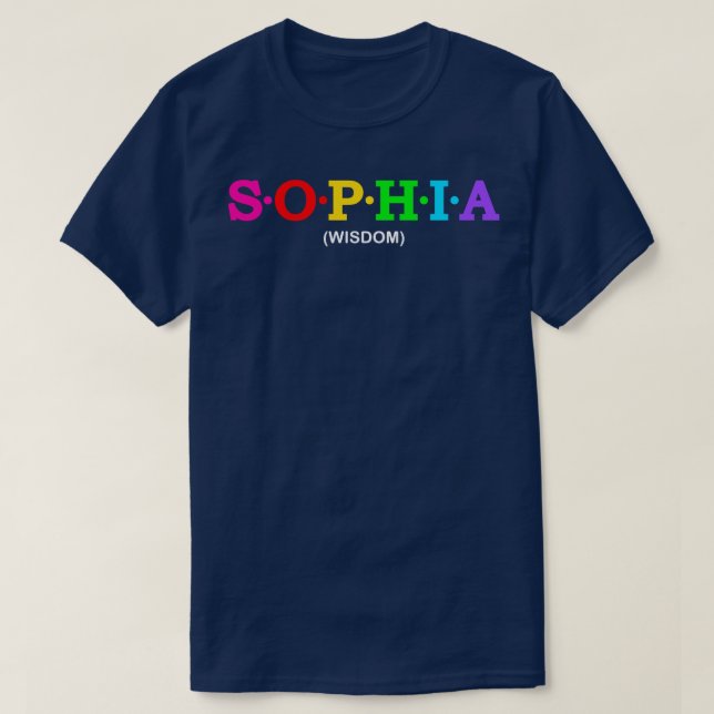Sophia Wisdom T-Shirt (Design Front)