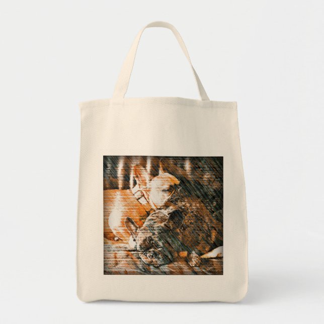 Sophie and Penny the french bulldogs Tote Bag (Front)
