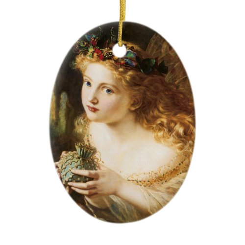 Sophie Anderson's "Take the Fair Face of Woman" Ceramic Ornament