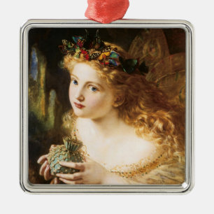 Sophie Anderson's "Take the Fair Face of Woman" Metal Ornament