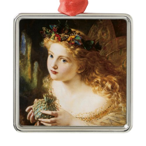 Sophie Anderson's "Take the Fair Face of Woman" Metal Ornament