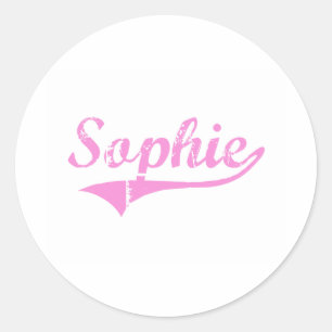 Sophie Classic Style Name Classic Round Sticker