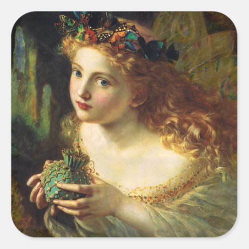 Sophie Gengembre Anderson Fairy Art Square Sticker