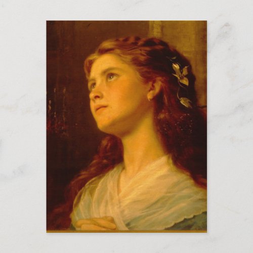 Sophie Gengembre Anderson Portrait Of Young Girl E Postcard