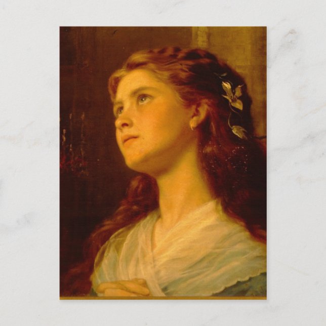 Sophie Gengembre Anderson Portrait Of Young Girl E Postcard (Front)