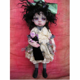 Sophie & her Vampire Doll Cutout