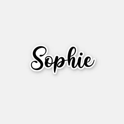 Sophie Name _ Handwritten Calligraphy Sticker