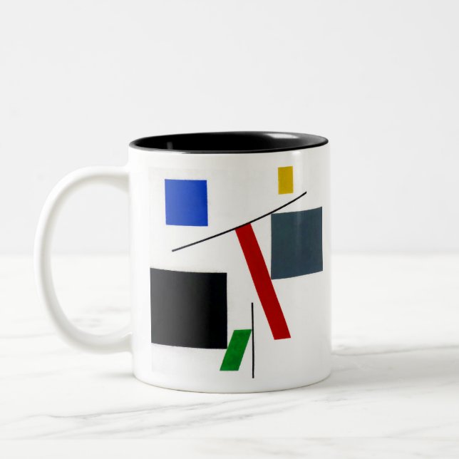 Sophie Taeuber Arp Balance Two-Tone Coffee Mug (Left)