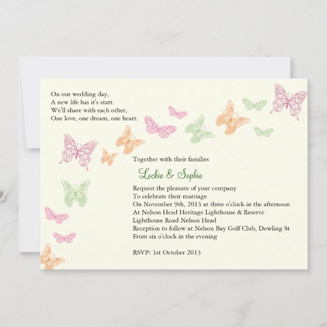 Sophie's Final Wedding Invitation (Front)