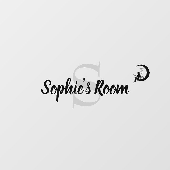 Sophie's Room Wall Decal - customizable (Front)