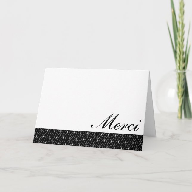 Sophisticate Thank You Card (Front)