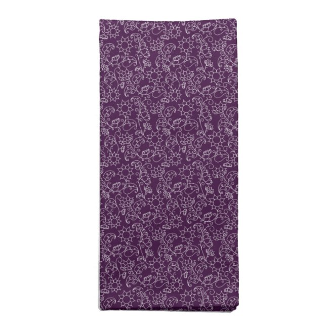 Sophisticated Abstract Wine Cloth Napkin (Folded)