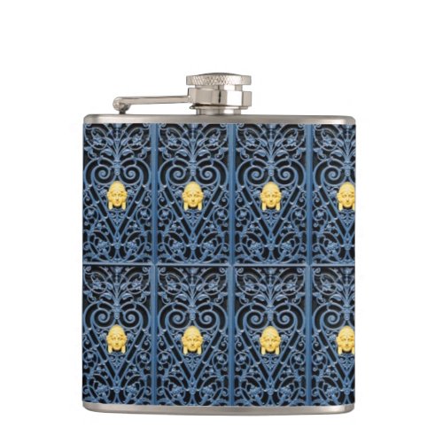 Sophisticated Art Deco Wrought Iron Flask 2