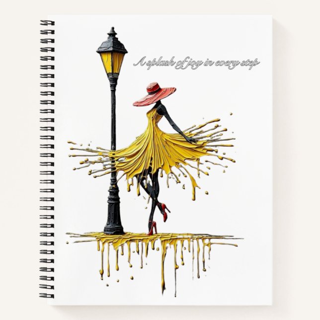 Sophisticated & Artistic Spiral Notebook (Front)