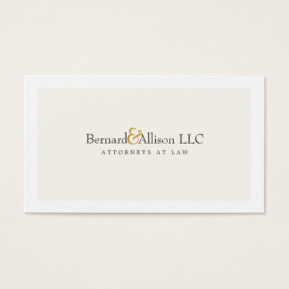 Off White Business Cards Templates Zazzle Sophisticated Attorney Off White Business Card