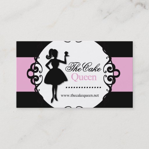 Customizable Sophisticated Bakery &amp; Cupcake Business Card