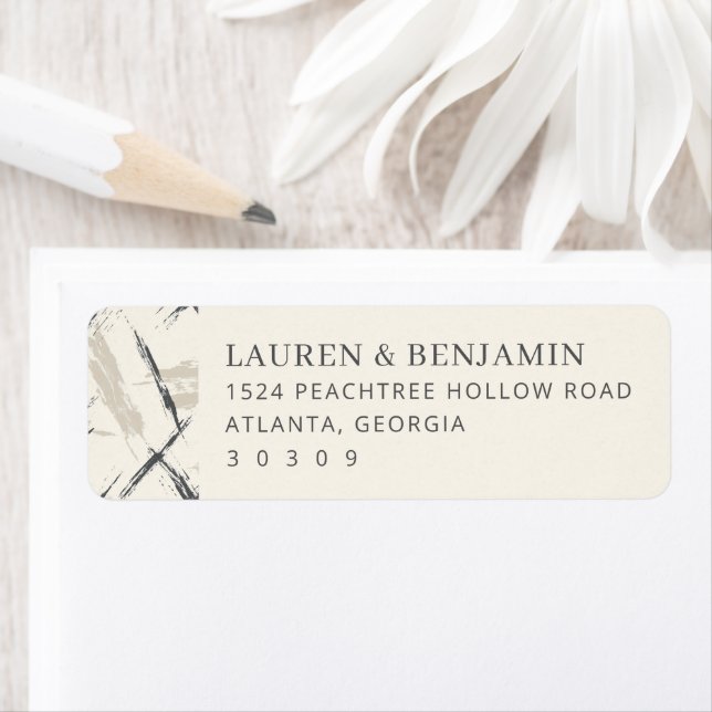 Sophisticated Beige Brushstroke Label (Insitu)
