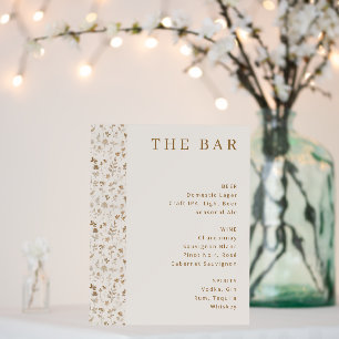 Sophisticated Beige Floral Foam Board