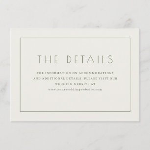 Sophisticated Beige Minimalist Enclosure Card