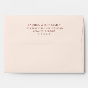 Sophisticated Beige Minimalist Typographic Envelope